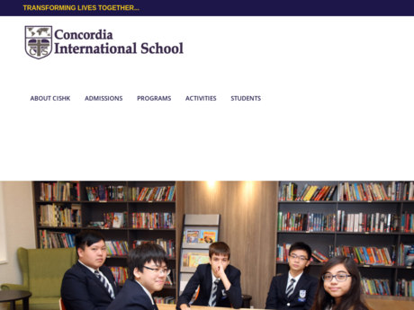 Website Screenshot of Concordia International School