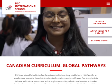 Website Screenshot of DSC International School