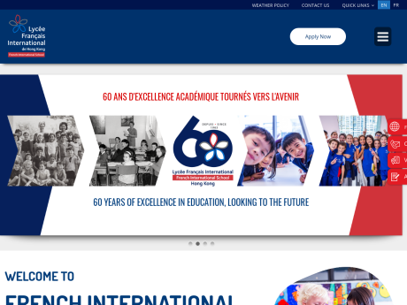 Website Screenshot of French International School