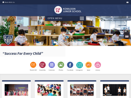 Website Screenshot of Kowloon Junior School