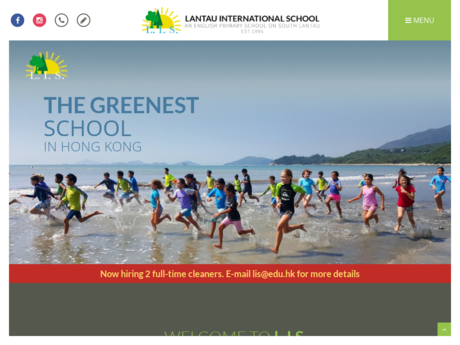 Website Screenshot of Lantau International School