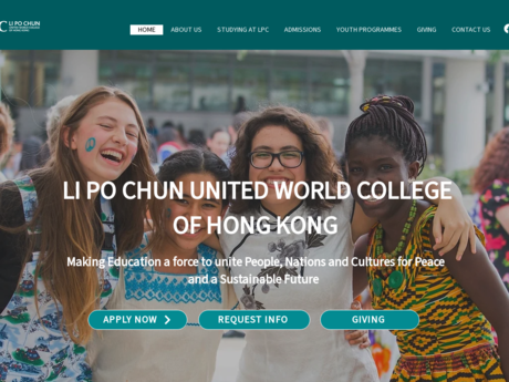 Website Screenshot of Li Po Chun United World College of Hong Kong