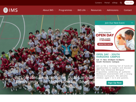 Website Screenshot of The International Montessori School