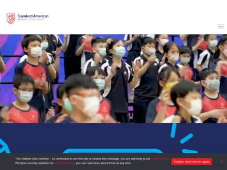 Website Screenshot of Stamford American School Hong Kong