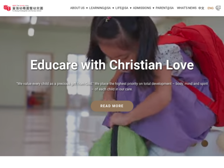 Website Screenshot of SA Fu Keung Kindergarten