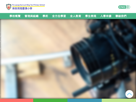 Website Screenshot of PLK Luk Hing Too Primary School