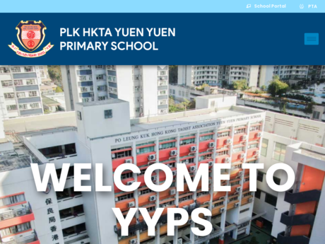 Website Screenshot of PLK HKTA Yuen Yuen Primary School