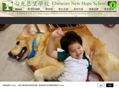 Website Screenshot of Ebenezer New Hope School