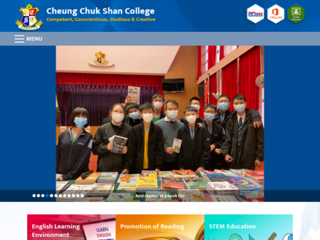 Website Screenshot of Cheung Chuk Shan College