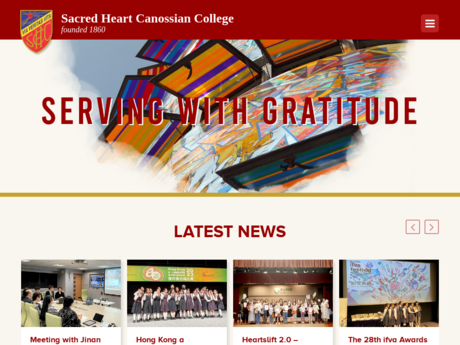 Website Screenshot of Sacred Heart Canossian College
