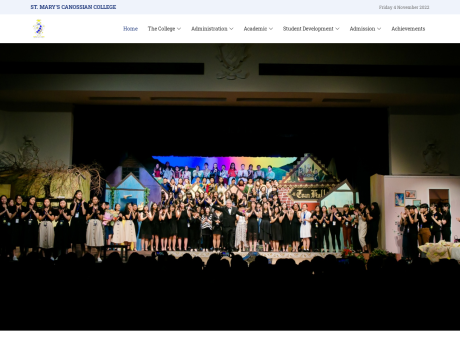 Website Screenshot of St. Mary's Canossian College