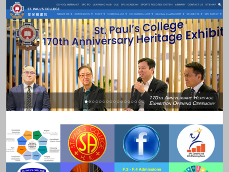 Website Screenshot of St. Paul's College