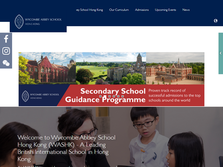 Website Screenshot of Wycombe Abbey School Hong Kong