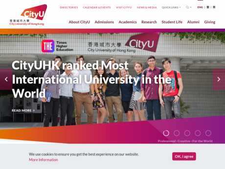 Website Screenshot of City University of Hong Kong