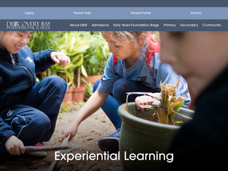 Website Screenshot of Discovery Bay International School