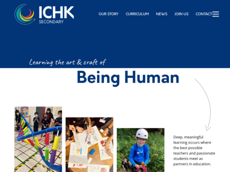 Website Screenshot of International College Hong Kong