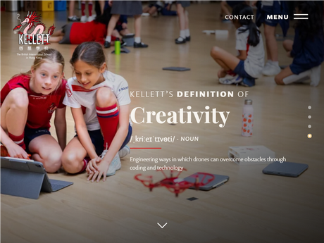 Website Screenshot of Kellett School