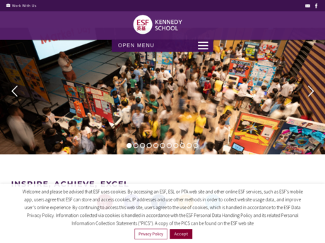 Website Screenshot of Kennedy School