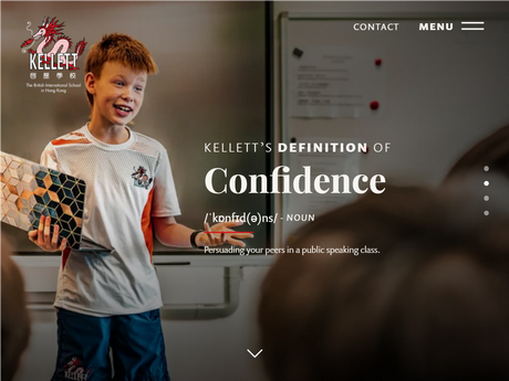 Website Screenshot of Kellett School (Kowloon Bay campus)