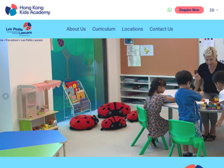 Website Screenshot of Les Petits Lascars International Kindergarten (Tseung Kwan O)