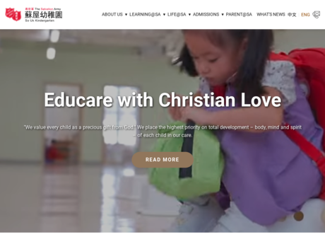 Website Screenshot of SA So Uk Kindergarten
