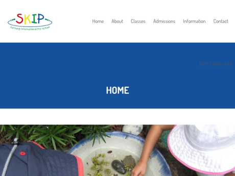 Website Screenshot of Sai Kung International Pre-School