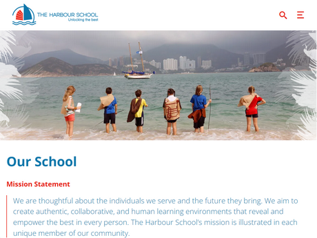 Website Screenshot of The Harbour School