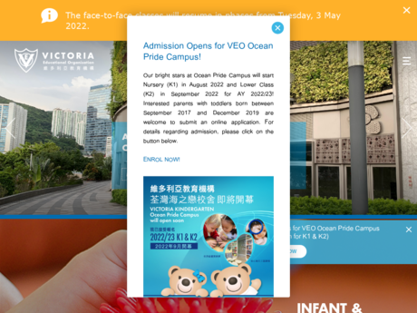 Website Screenshot of Causeway Bay Victoria Nursery