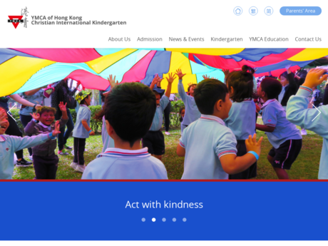 Website Screenshot of YMCA of Hong Kong Christian International Kindergarten