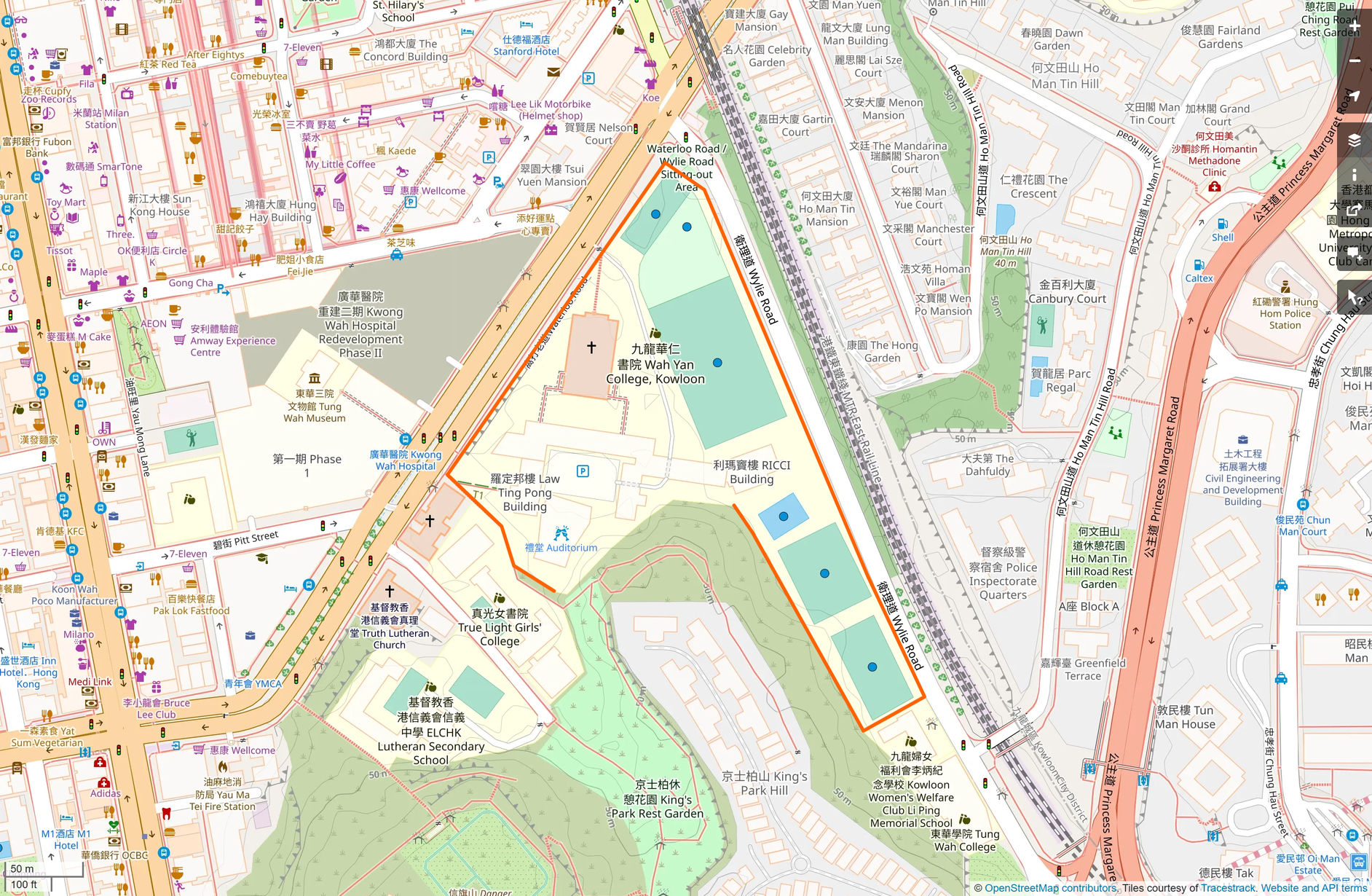 OSM: 華仁書院(九龍) Wah Yan College Kowloon