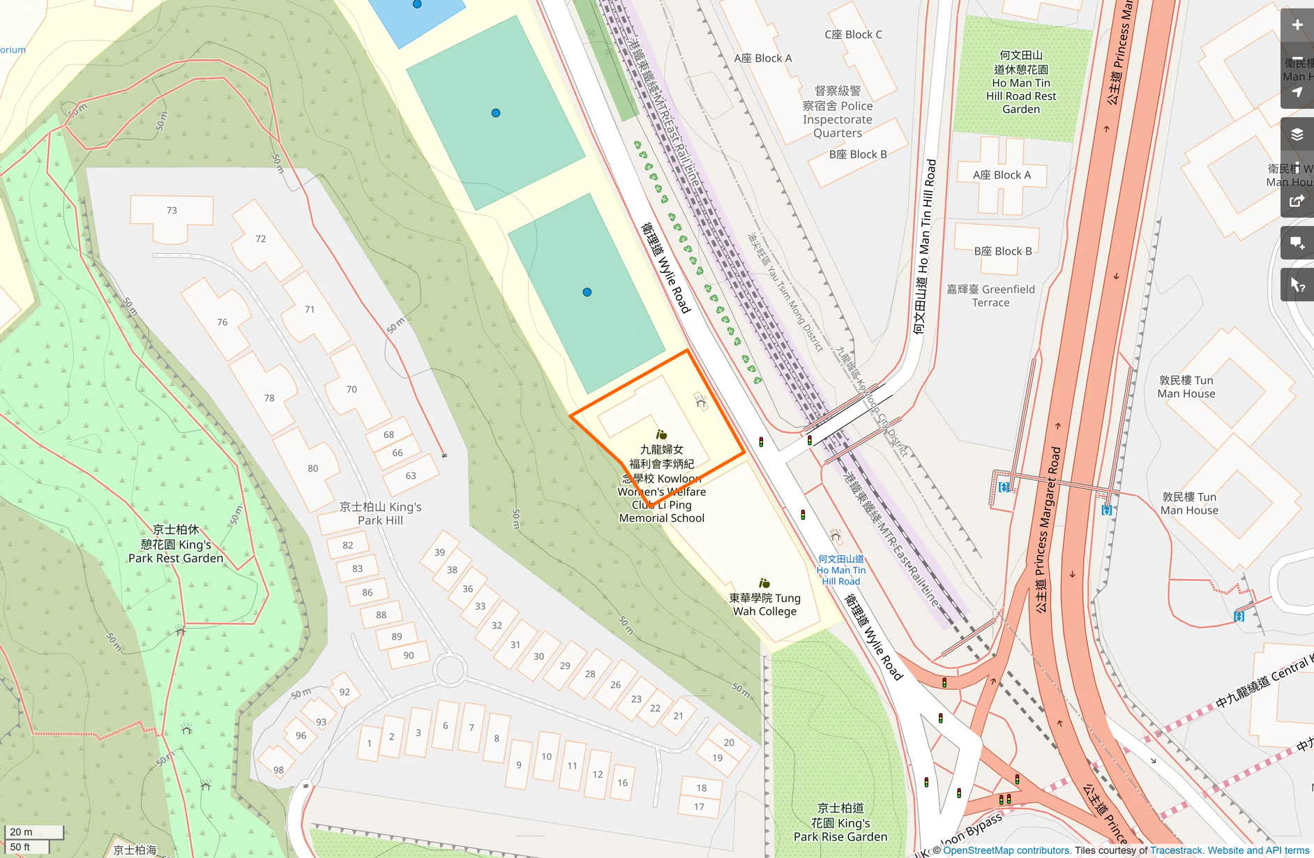 OSM: 李炳紀念學校 Kowloon Women's Welfare Club Li Ping Memorial School