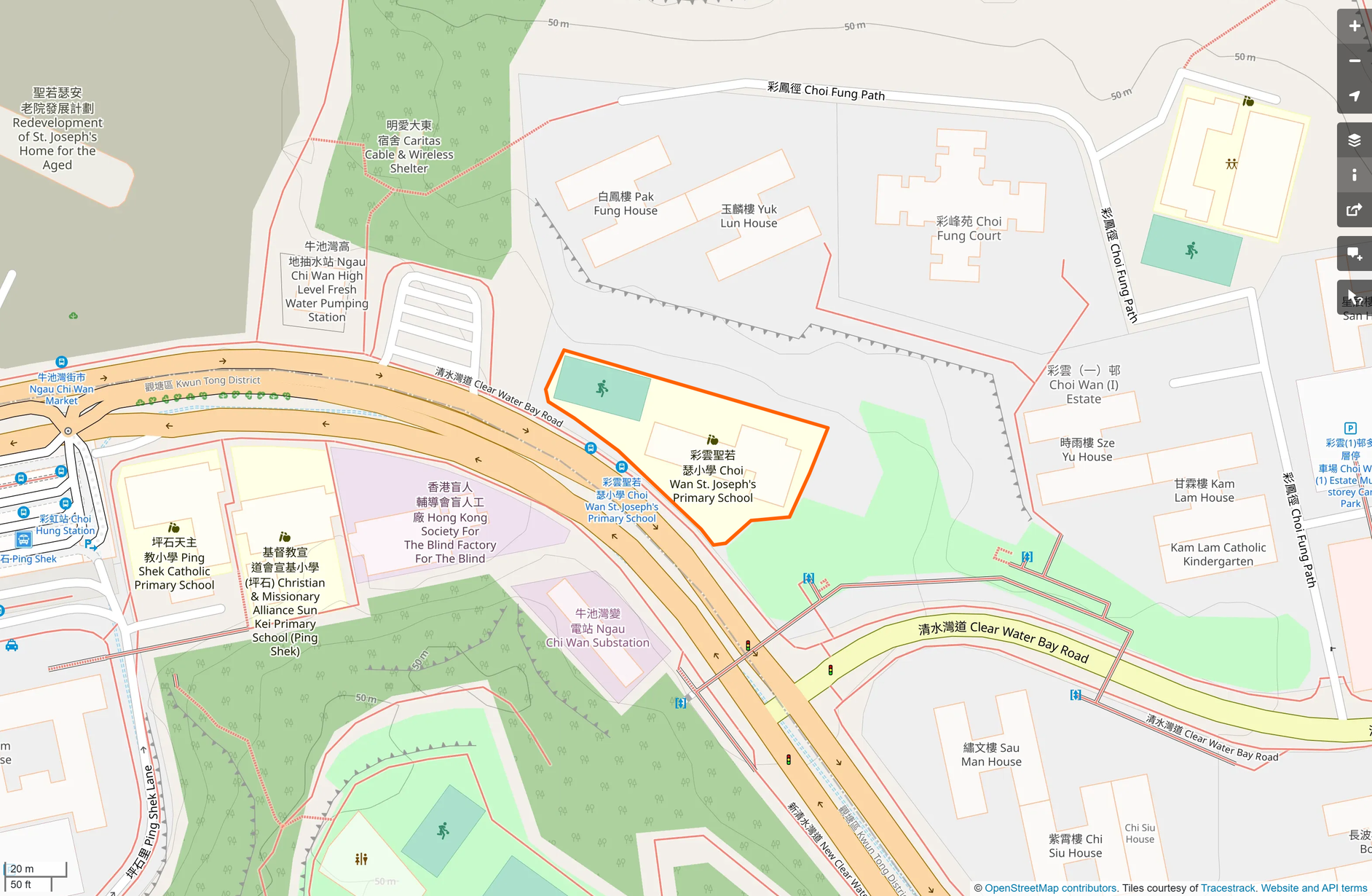 OSM: 彩雲聖若瑟小學 Choi Wan St. Joseph's Primary School