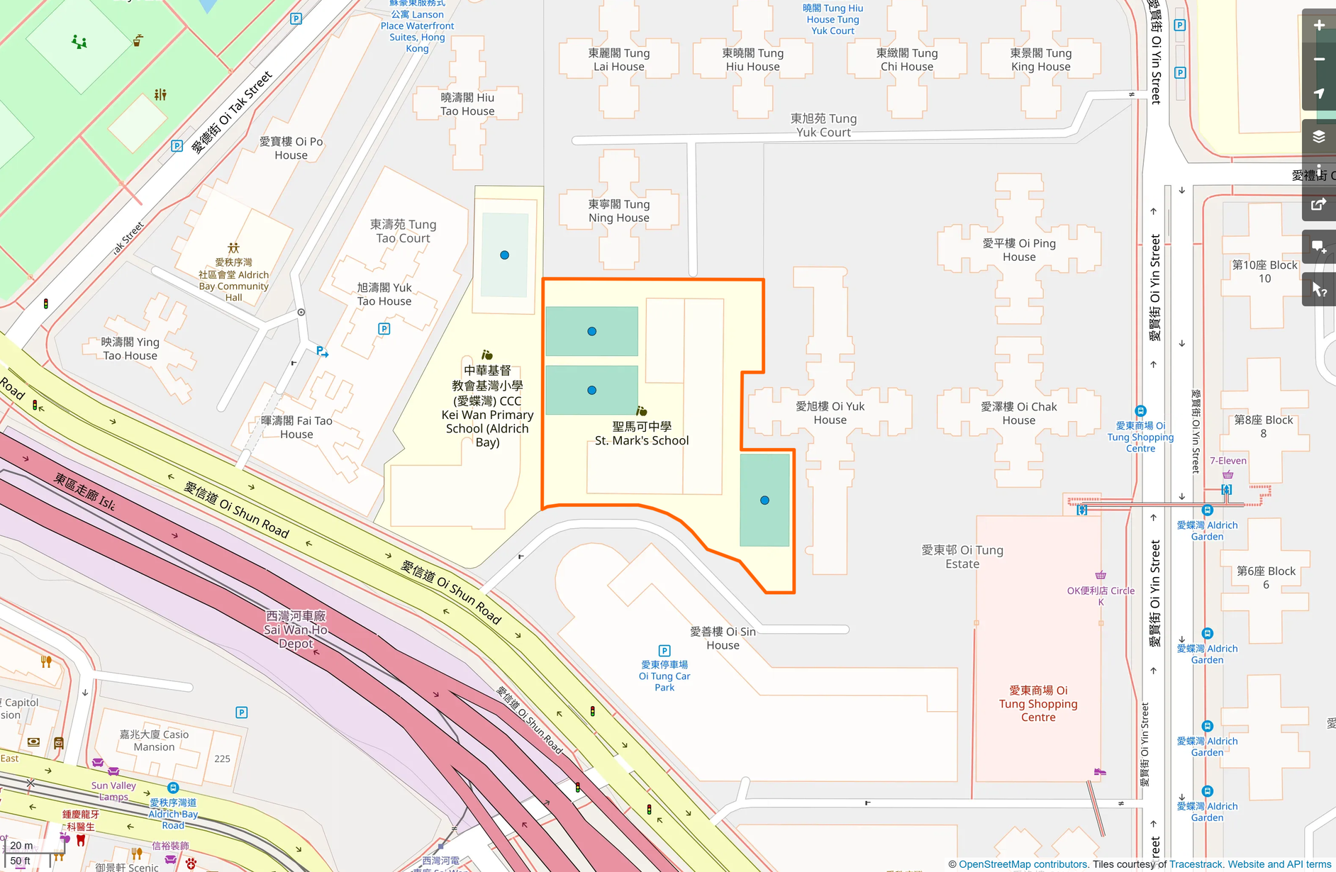 OSM: 聖馬可中學 St. Mark's School