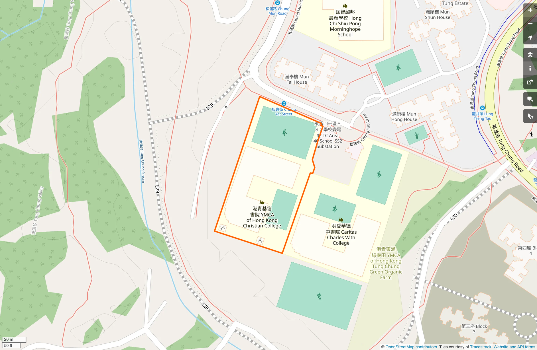 OSM: 港青基信書院 YMCA Of Hong Kong Christian College