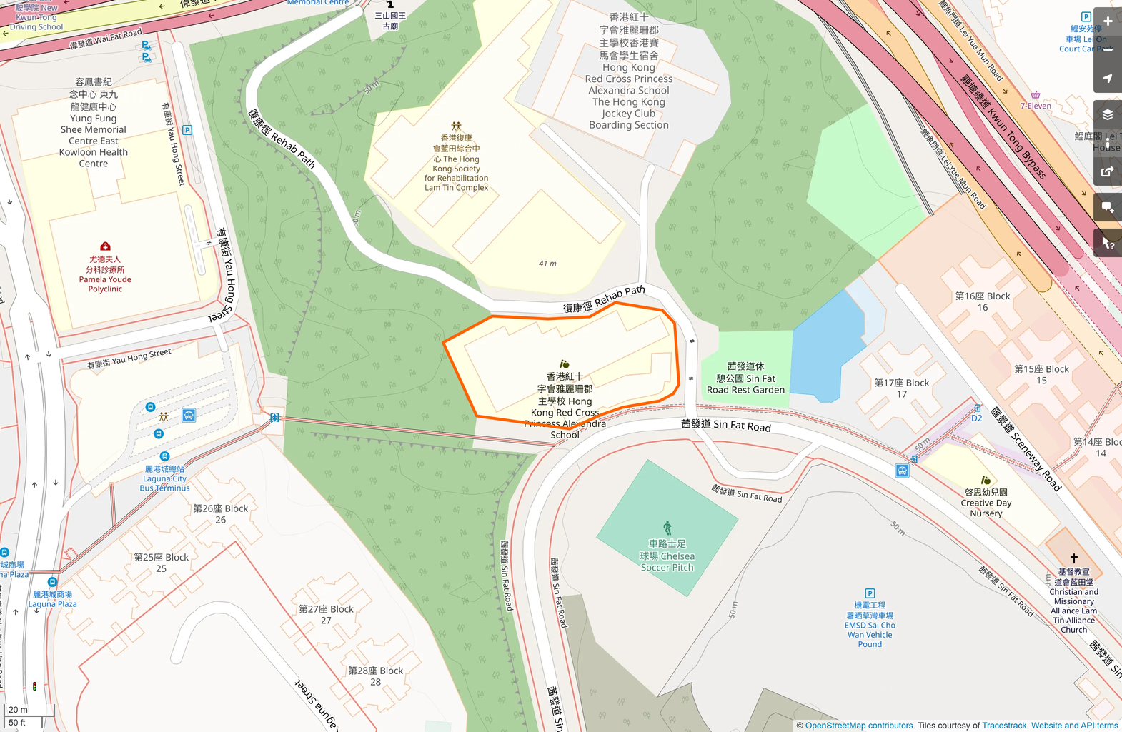 OSM: 香港紅十字會雅麗珊郡主學校 Hong Kong Red Cross Princess Alexandra School