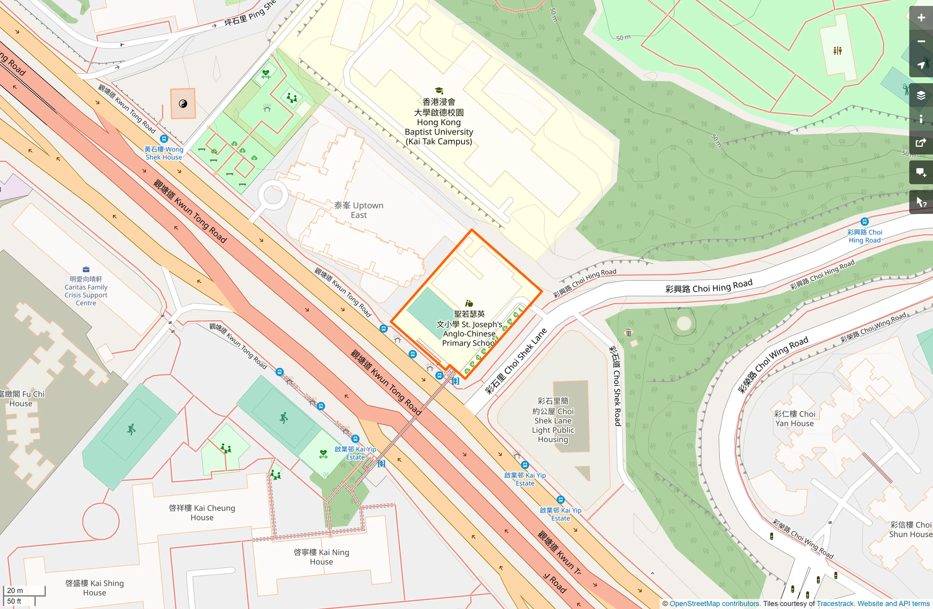 OSM: 聖若瑟英文小學 St. Joseph's Anglo-Chinese Primary School