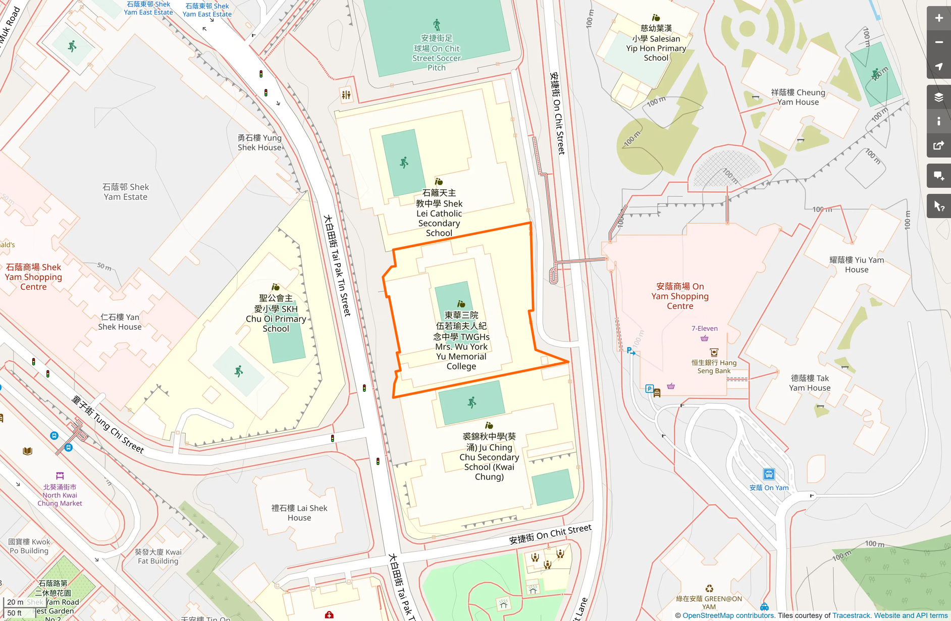 OSM: 東華三院伍若瑜夫人紀念中學 TWGHs Mrs Wu York Yu Memorial College