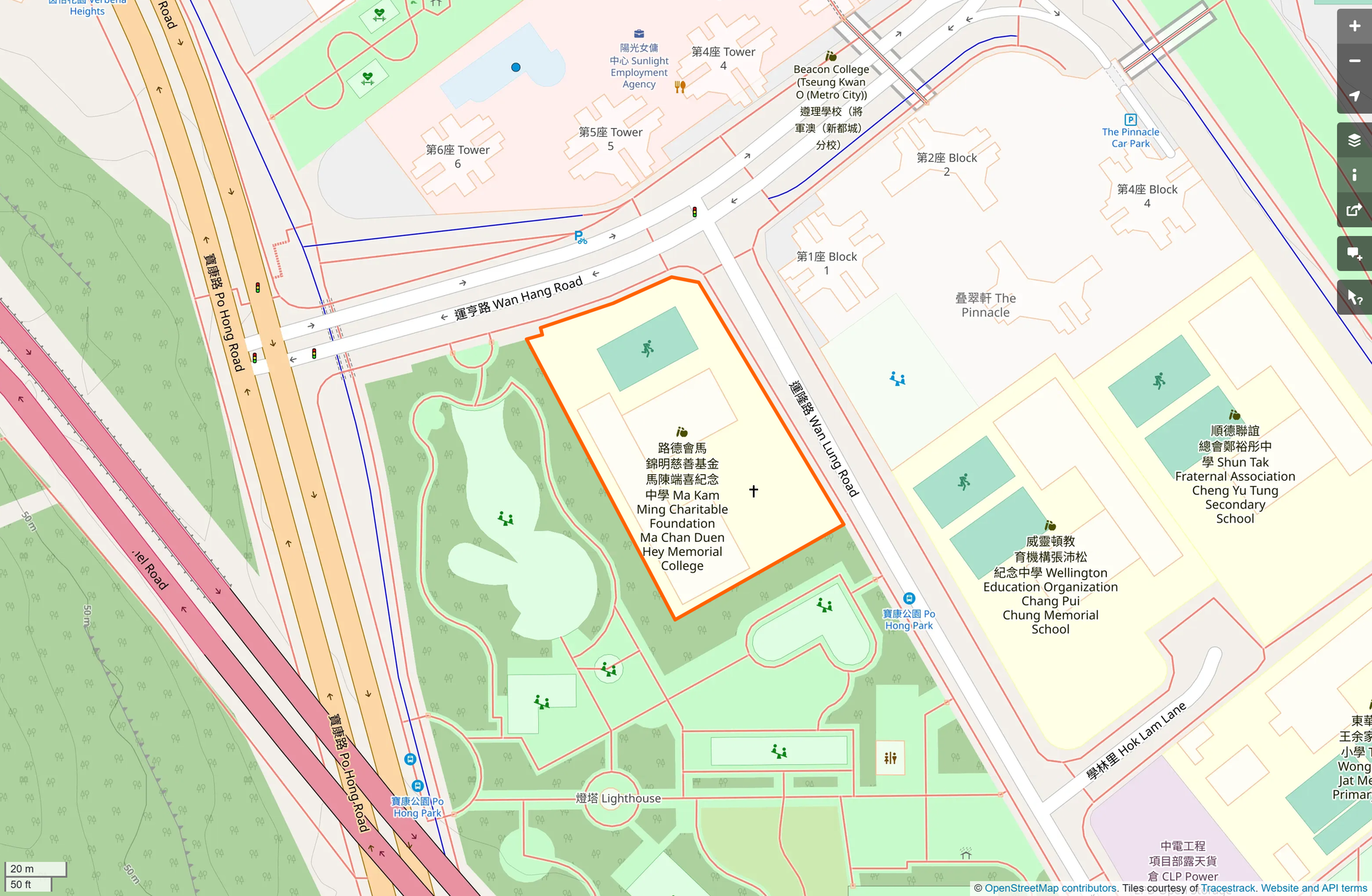 OSM: 馬陳端喜紀念中學 MKMCF Ma Chan Duen Hey Memorial College