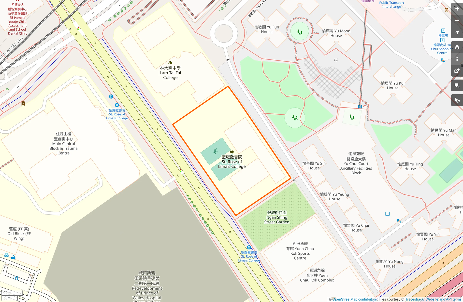 OSM: 聖羅撒書院 St. Rose of Lima's College