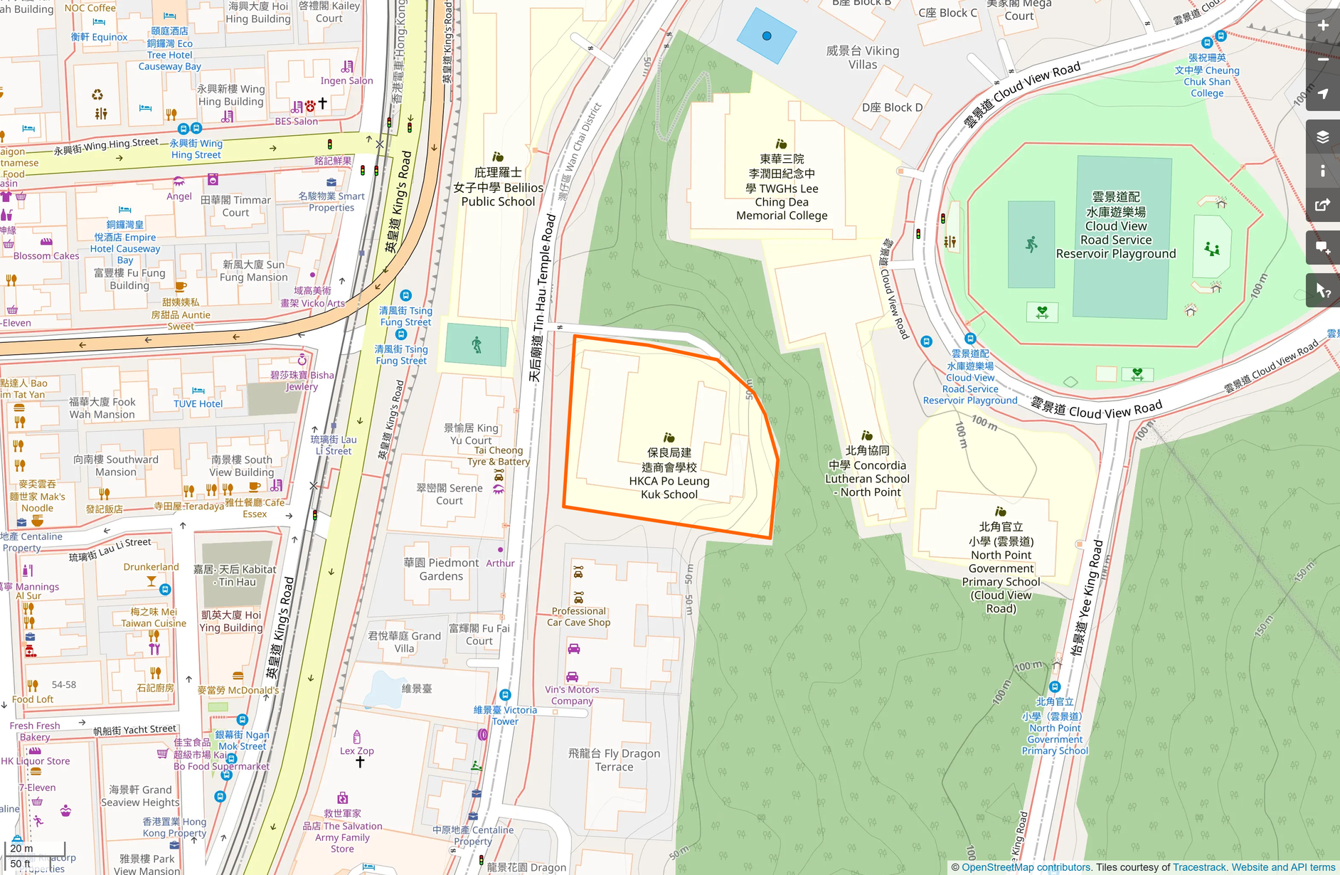 OSM: 保良局建造商會學校 HKCA Po Leung Kuk School