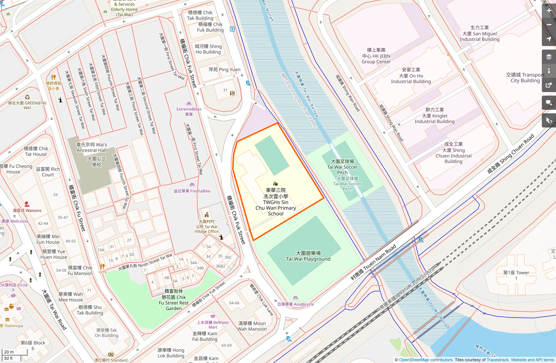 OSM: 東華三院冼次雲小學 TWGHs Sin Chu Wan Primary School