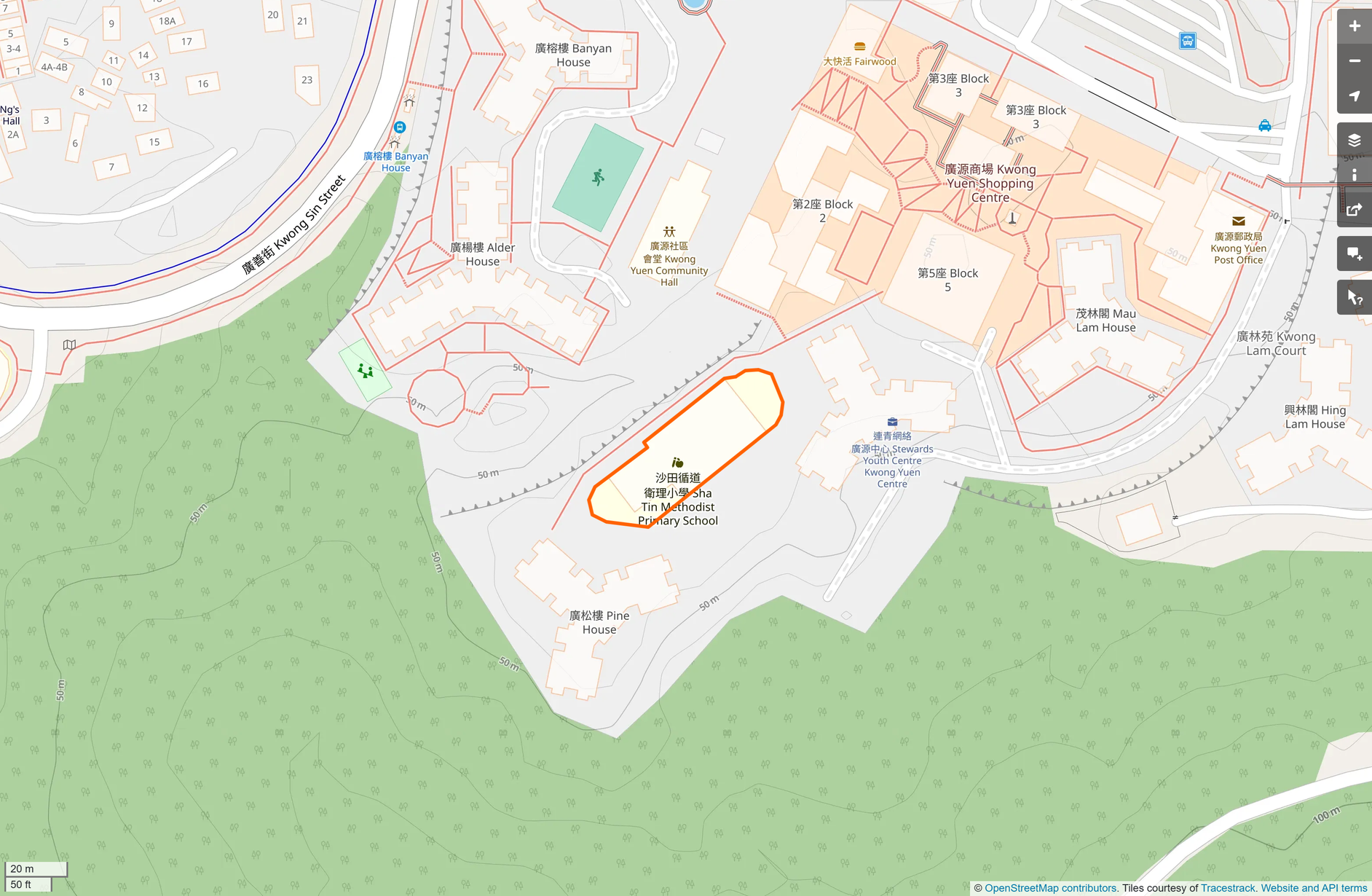 OSM: 沙田循道衞理小學 Shatin Methodist Primary School