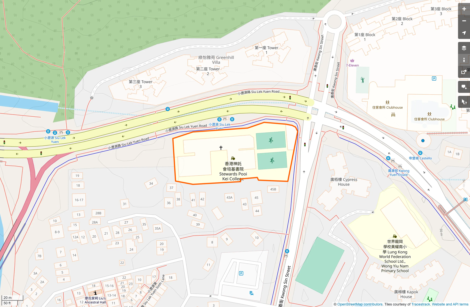 OSM: 香港神託會培基書院 Stewards Pooi Kei College