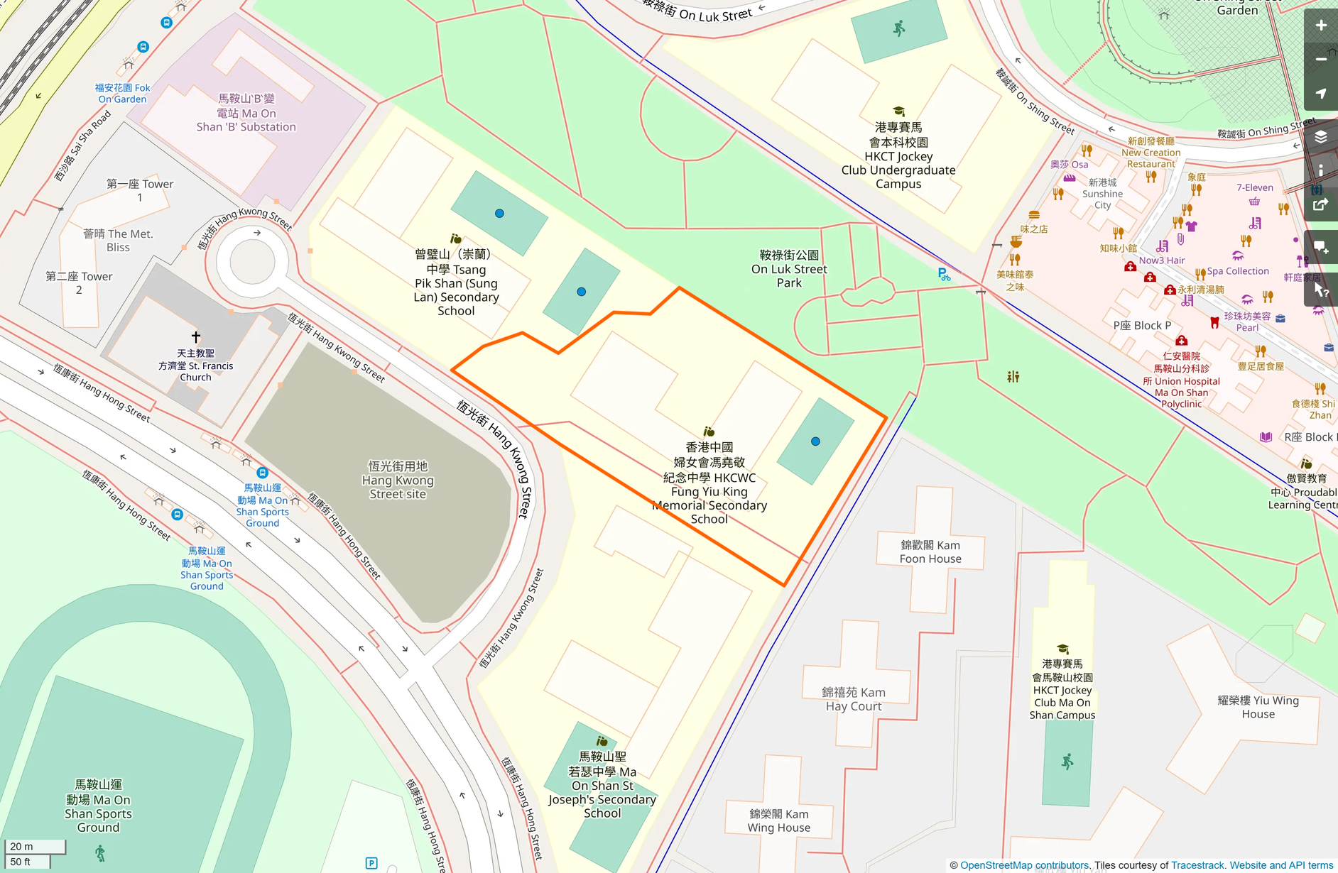 OSM: 馮堯敬紀念中學 HKCWC Fung Yiu King Memorial Secondary School