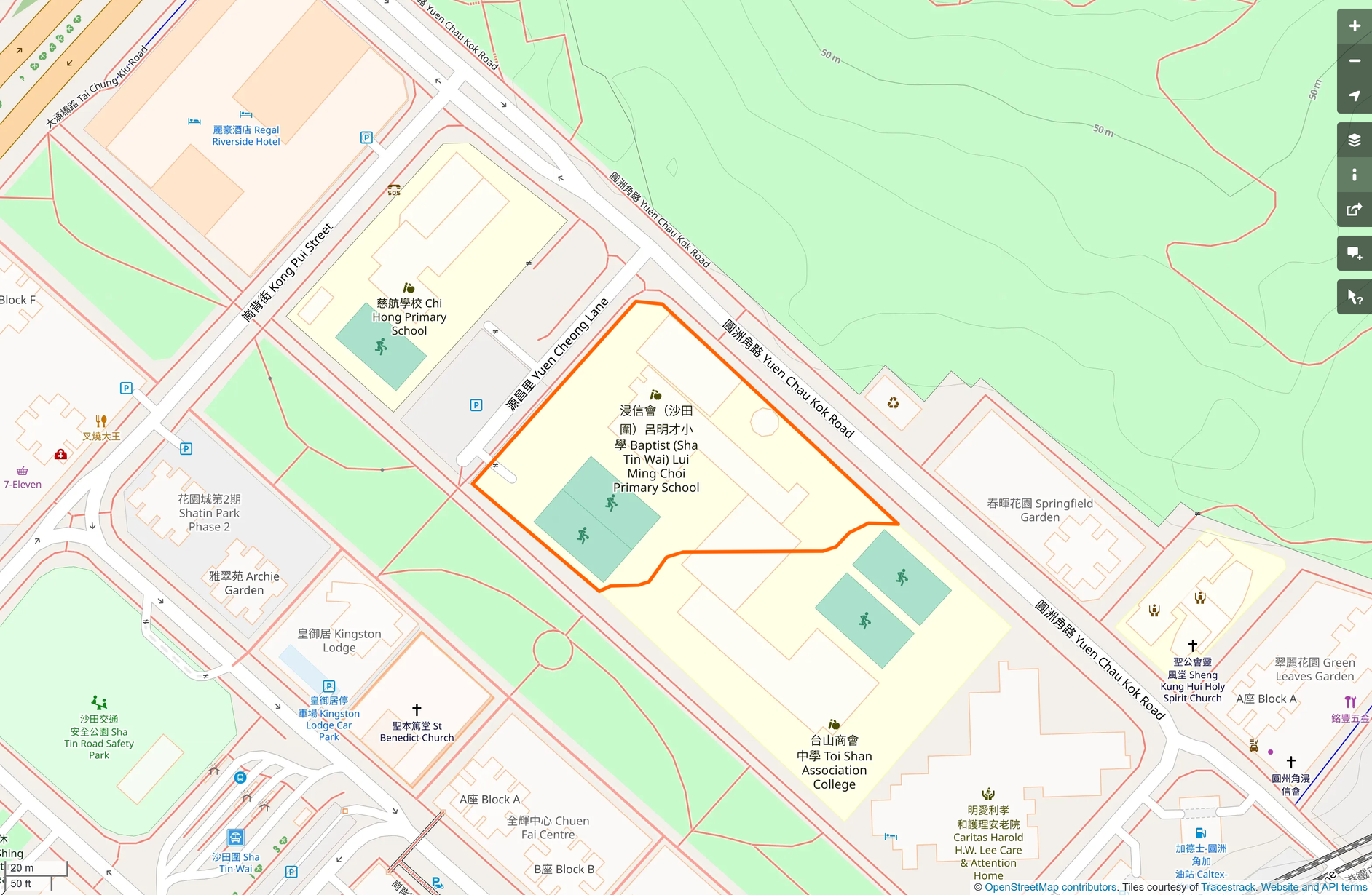 OSM: 浸信會沙田圍呂明才小學 Baptist (STW) Lui Ming Choi Primary School