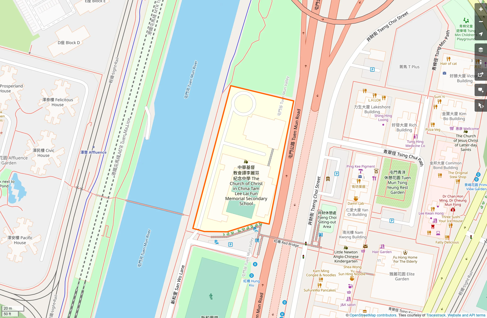 OSM: 譚李麗芬紀念中學 CCC Tam Lee Lai Fun Memorial Secondary School