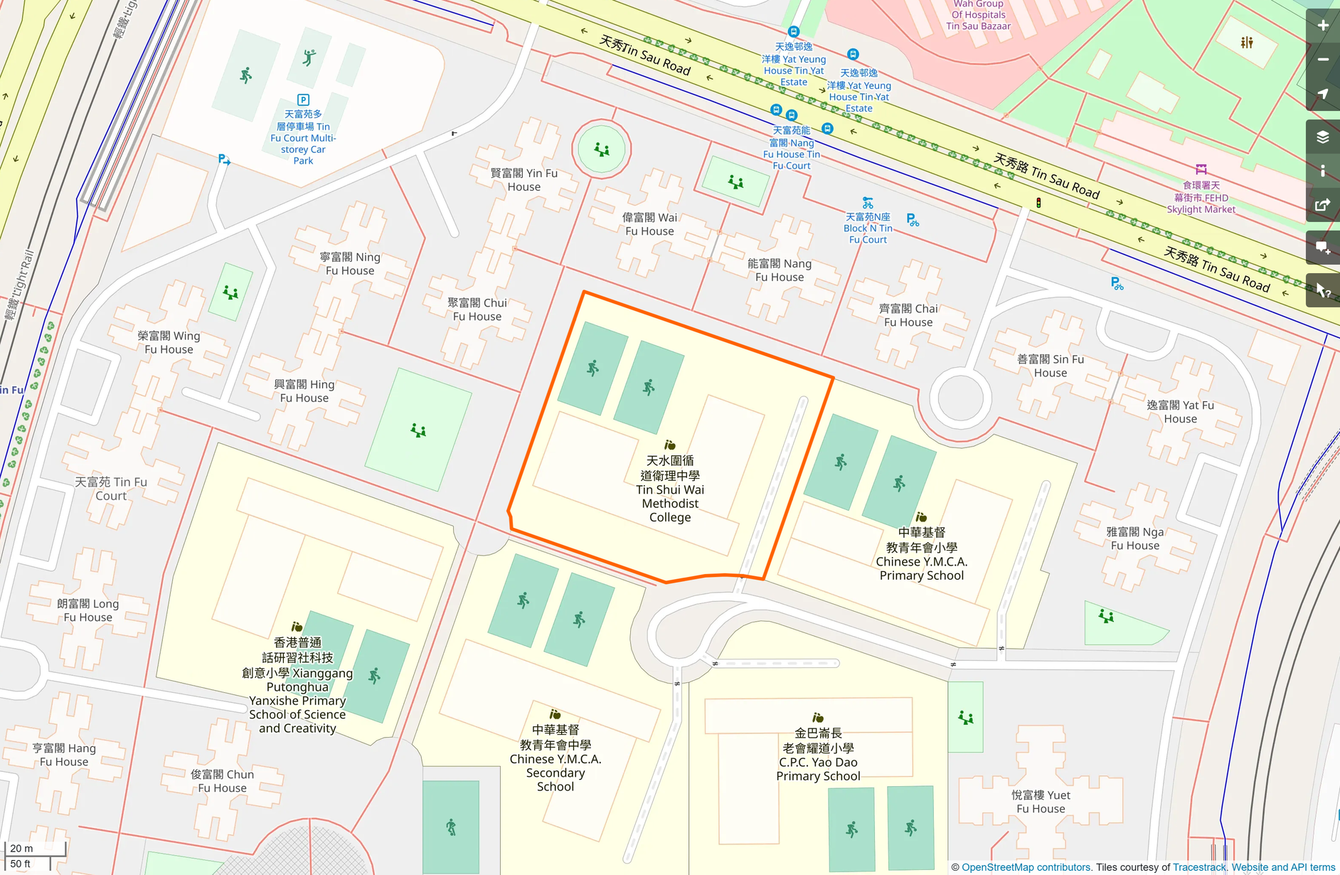 OSM: 天水圍循道衞理中學 Tin Shui Wai Methodist College
