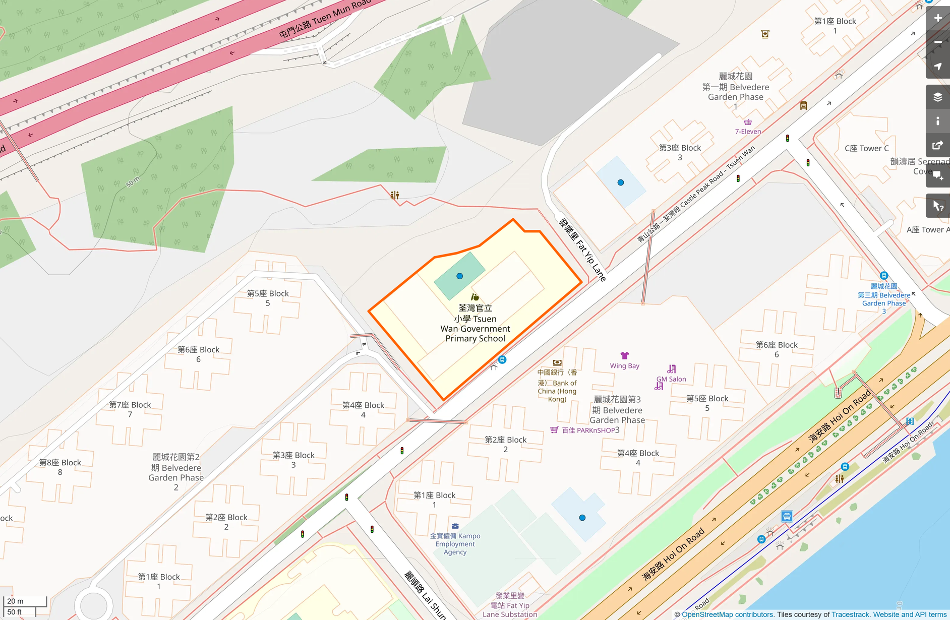 OSM: 荃灣官立小學 Tsuen Wan Government Primary School