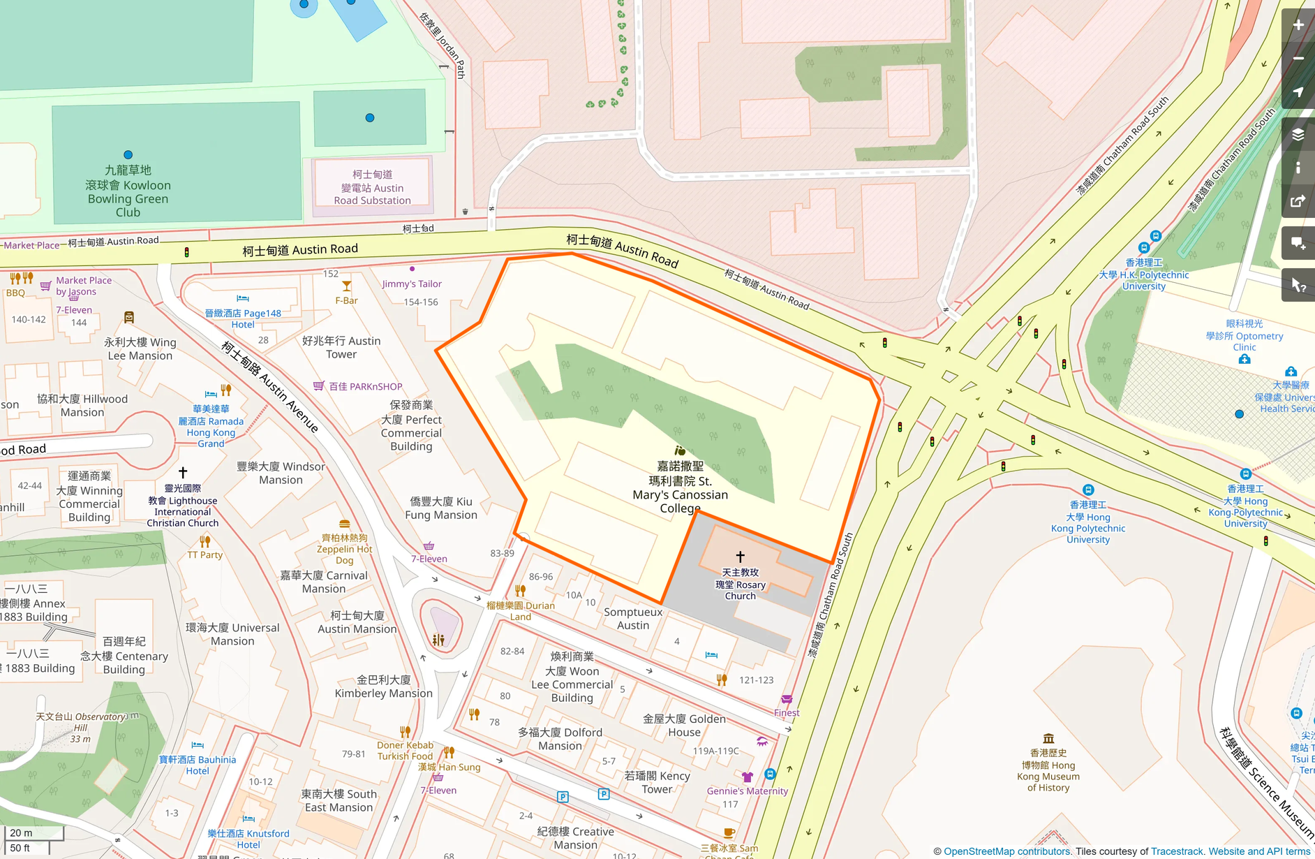 OSM: 嘉諾撒聖瑪利書院 St. Mary's Canossian College