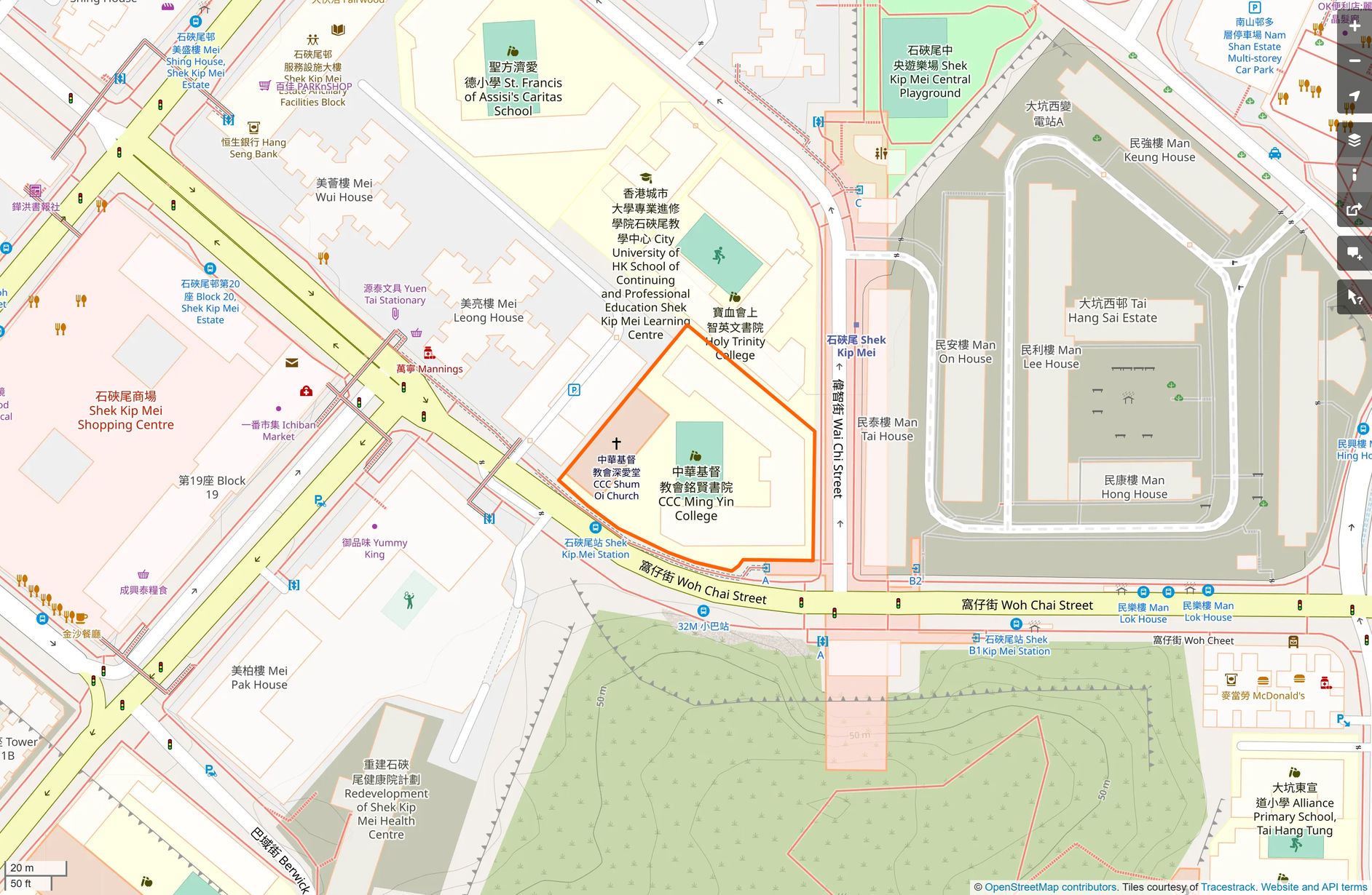 OSM: 中華基督教會銘賢書院 CCC Ming Yin College